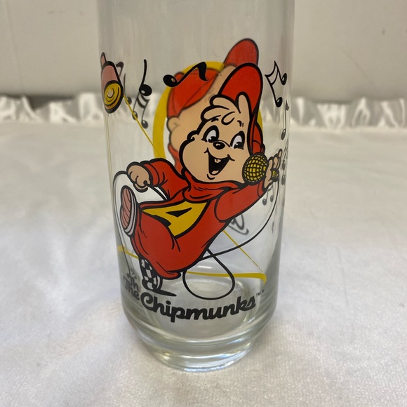 Vintage 1985 The Chipmunks Collectors Drinking Glass Set Of 3 ALVIN,SIMON,THEODO - Picture 9 of 16